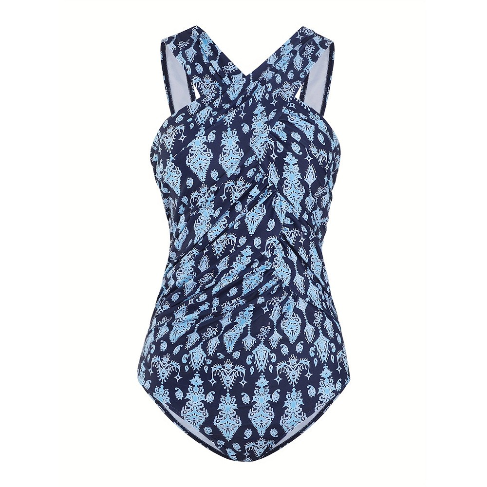 ชุดว่ายน้ำผู้หญิงไซส์ใหญ่ ชุดว - Swimsuit Bikini Ruched บทวิจารณ์และราคา