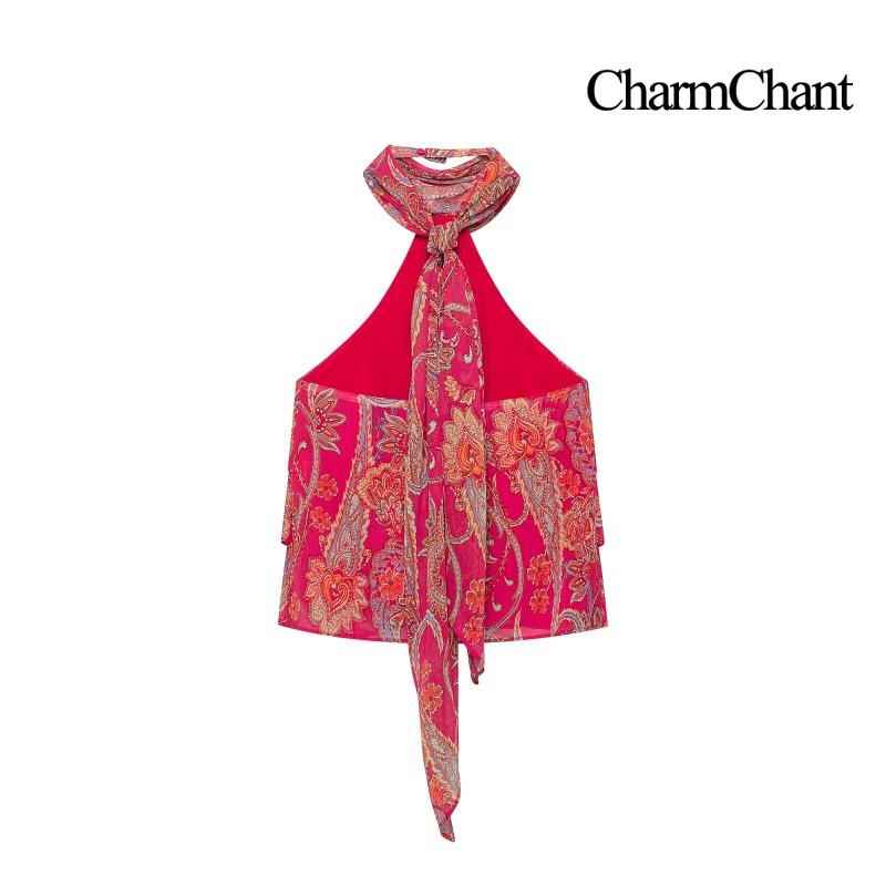 ชุดเซ็ต 2 ชิ้นสำหรับผู้หญิง CH - Romper Floral Print บทวิจารณ์และราคา